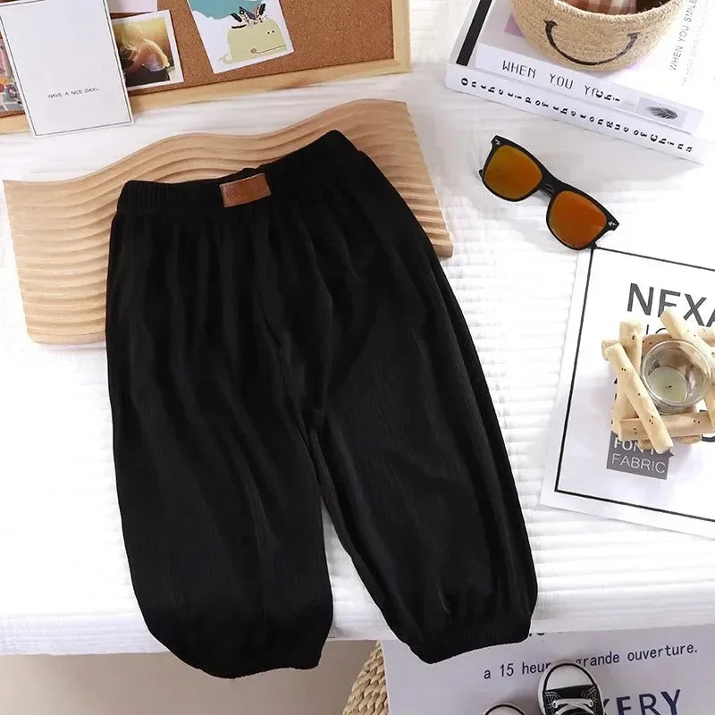 Sommer dünne atmungsaktive verhindern Moskito Candy Farbe Kinder Jungen Mädchen Baby Hosen