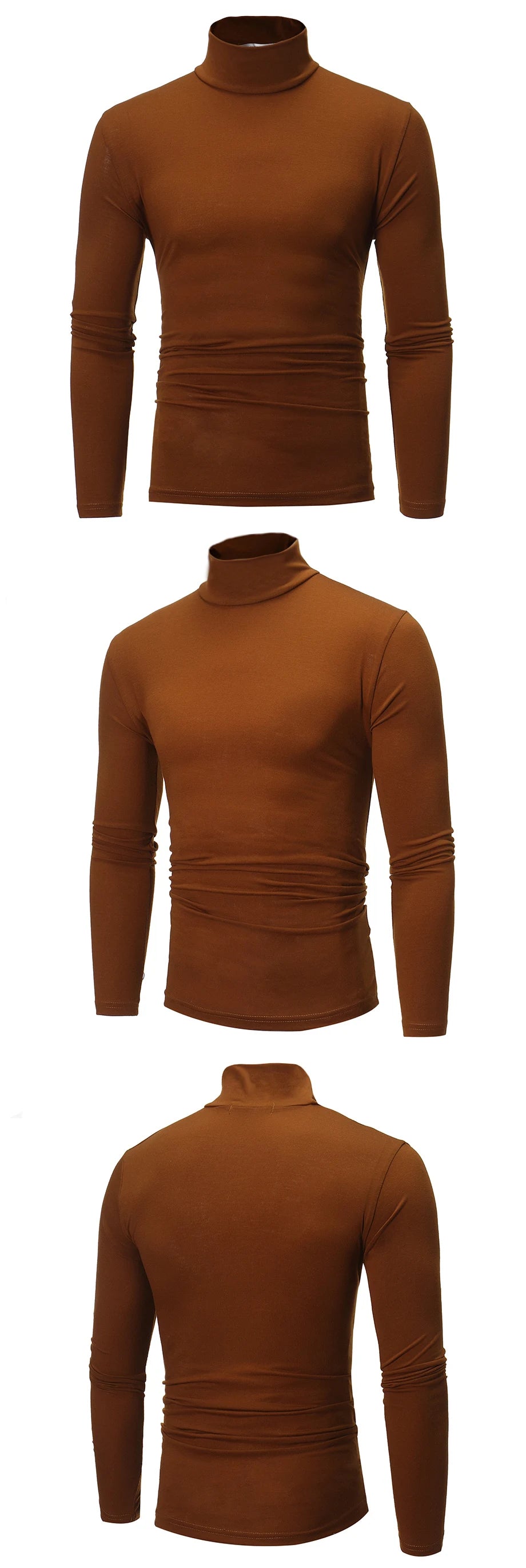 Thermo-Unterwäsche Tops Herren Winterkleidung Thermoshirt Herbst Herren Winterstrumpfhose Stehkragen Dünn Slim Fit Langarm T-Shirt