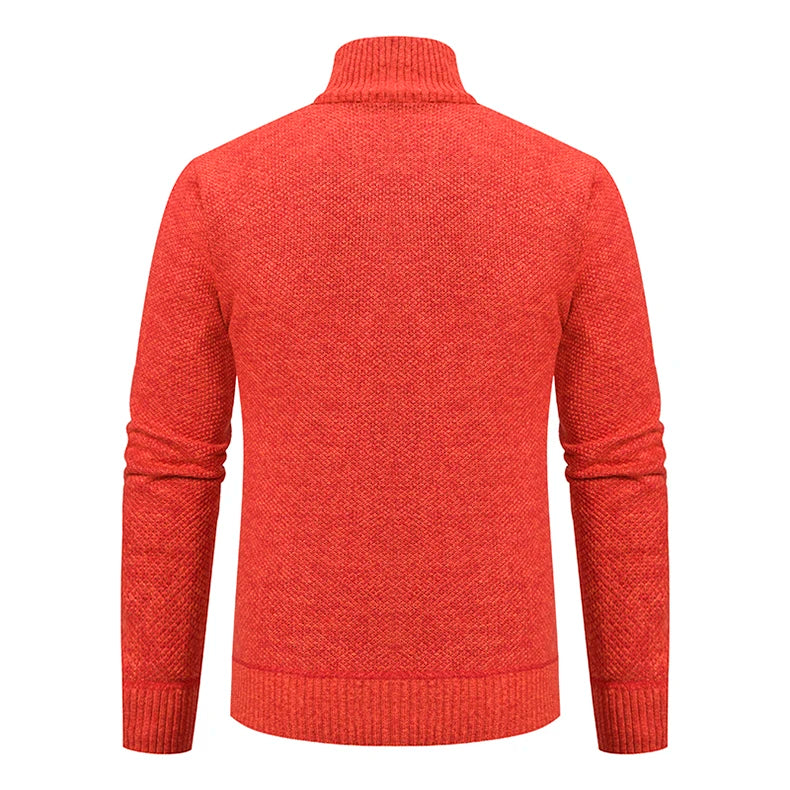 Herbst Und Winter New Jersey männer Casual Sport Mantel Einfarbig Stehkragen Wullover Greifen Fleece Warm Zipper Strickjacke
