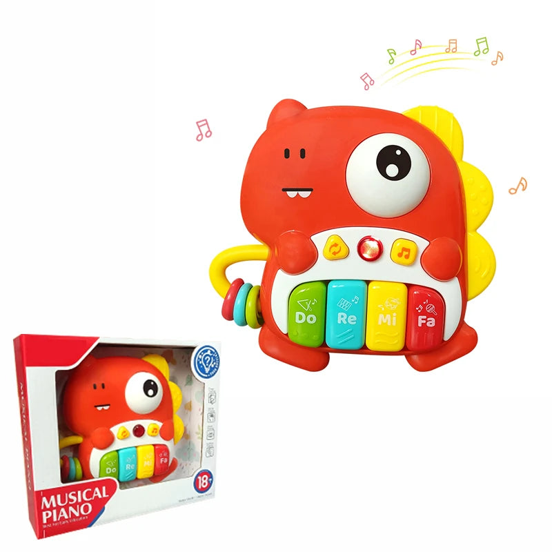 Kinder Cartoon Klavier Tastatur Spiel mit Tier Sounds Blinklicht Musik Baby Instrument Musik Spielzeug Pädagogisches Spielzeug Kinder Geschenke