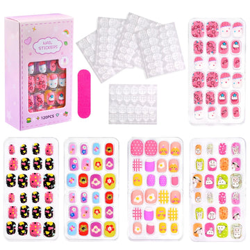 Kids Cartoon Press-On Nails