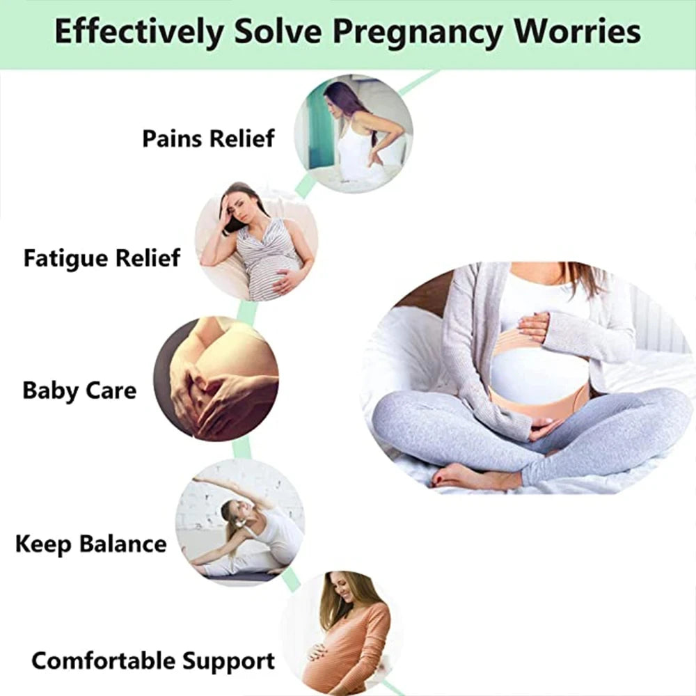 Schwangere Frauen Unterstützung Bauch Band Zurück Kleidung Gürtel Einstellbare Taille Pflege Mutterschaft Bauch Brace Protector Schwangerschaft