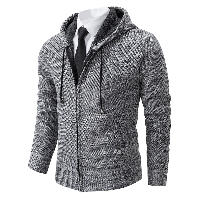 Herbst Und Winter New Jersey männer Casual Sport Mantel Einfarbig Stehkragen Wullover Greifen Fleece Warm Zipper Strickjacke