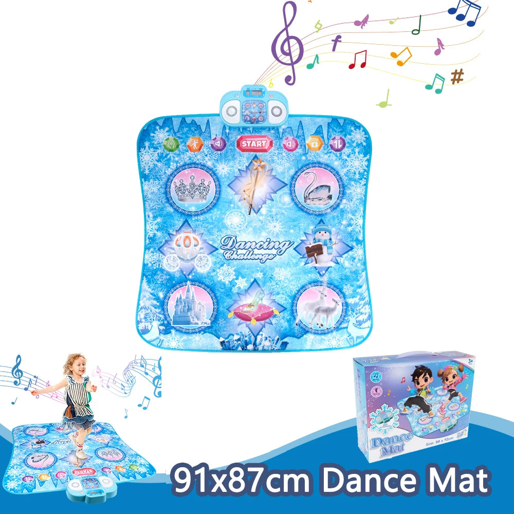 Elektronische Tanzmatte für Kinder, Tanzdecke, doppelter Spielermodus mit 9-stufigem Kinder-Bodenmusikdecke, Lernspielzeug, Kindergeschenke