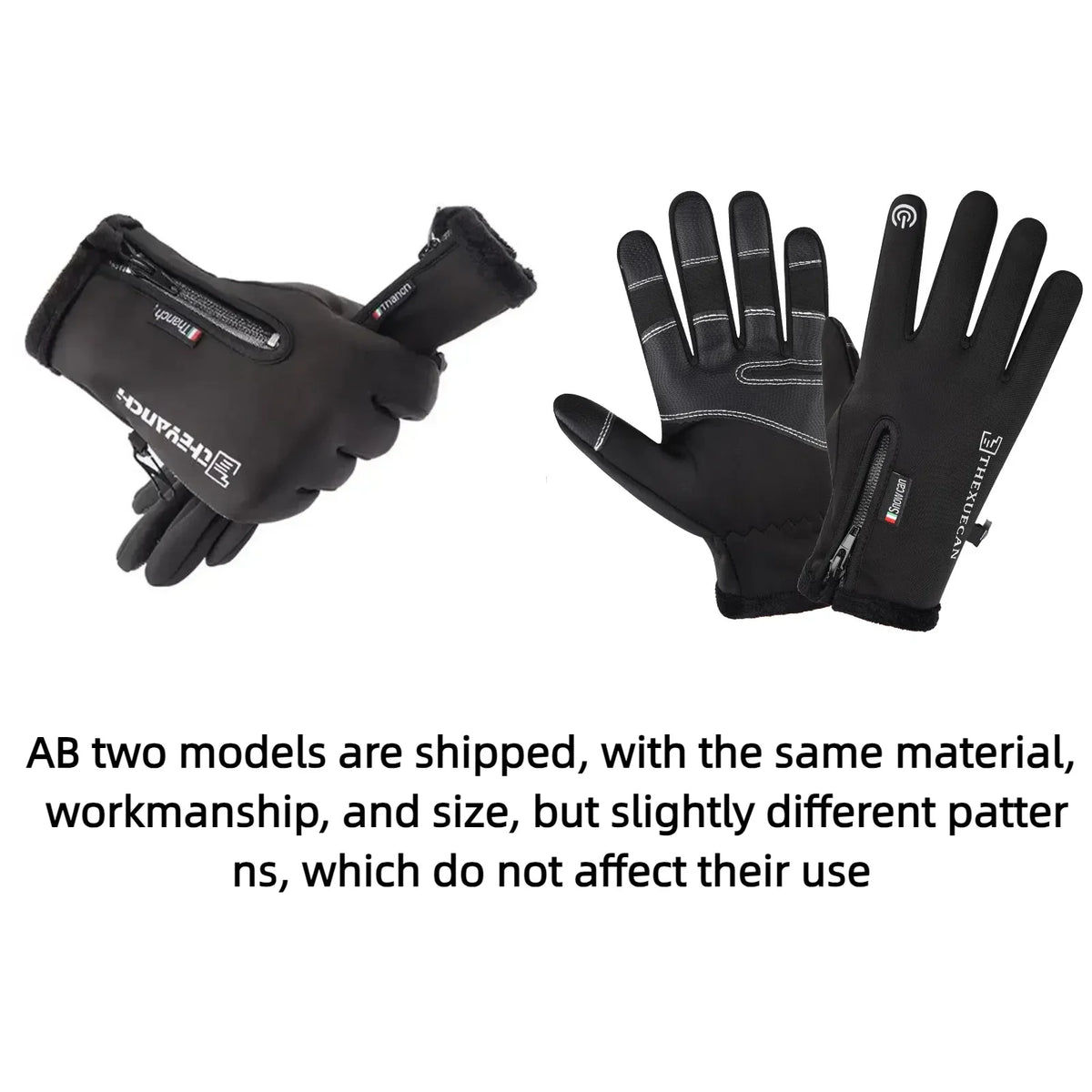 Winterhandschuhe -40 ℃   Wasserdichte Thermo-Touchscreen-Thermo-Winddichte warme Handschuhe für kaltes Laufen, Reiten, Sport, Wandern, Skifahren