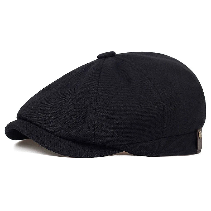Retro Newsboy Caps für Herren, achteckige Hüte, britische Malerhüte, Herbst-Winter-Baskenmützen, Fischgrätmuster-Flatcaps, Hip-Hop-Baskenmützen, Gorras