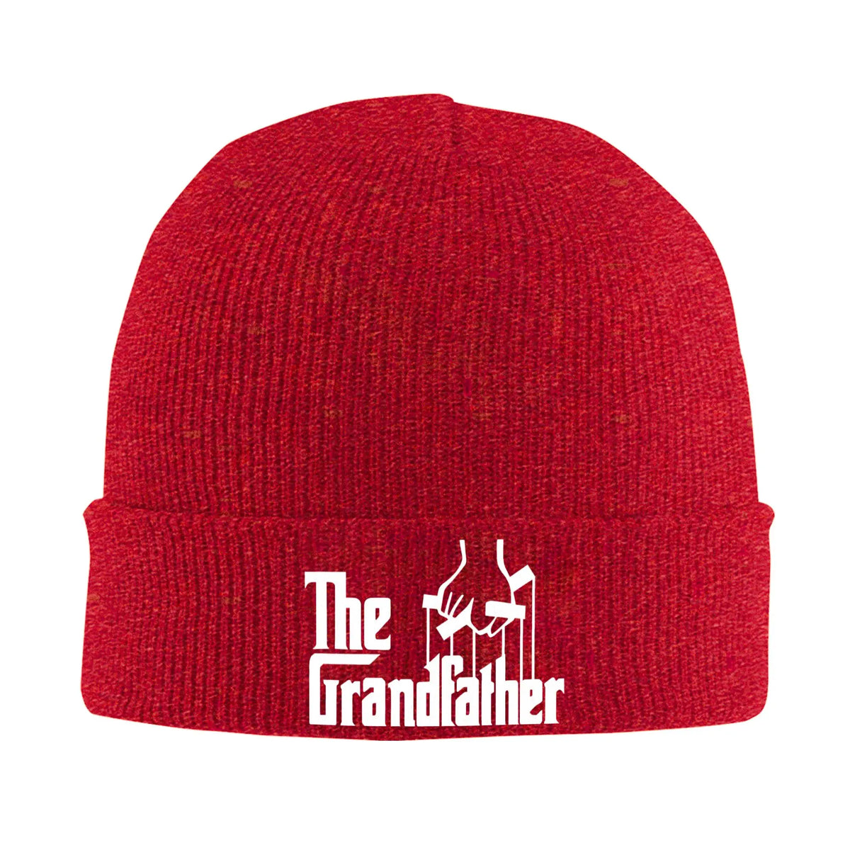 Die Strickmütze „Grandfather Grandpa“, Mütze für Väter, Kpop, elastisch, Unisex, für Erwachsene, Mützen mit Herbstmuster, Geburtstagsgeschenk