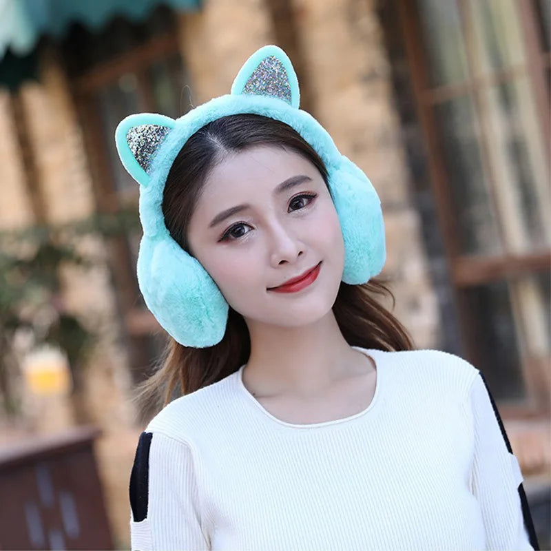 Cat Ear Plush Earmuffs