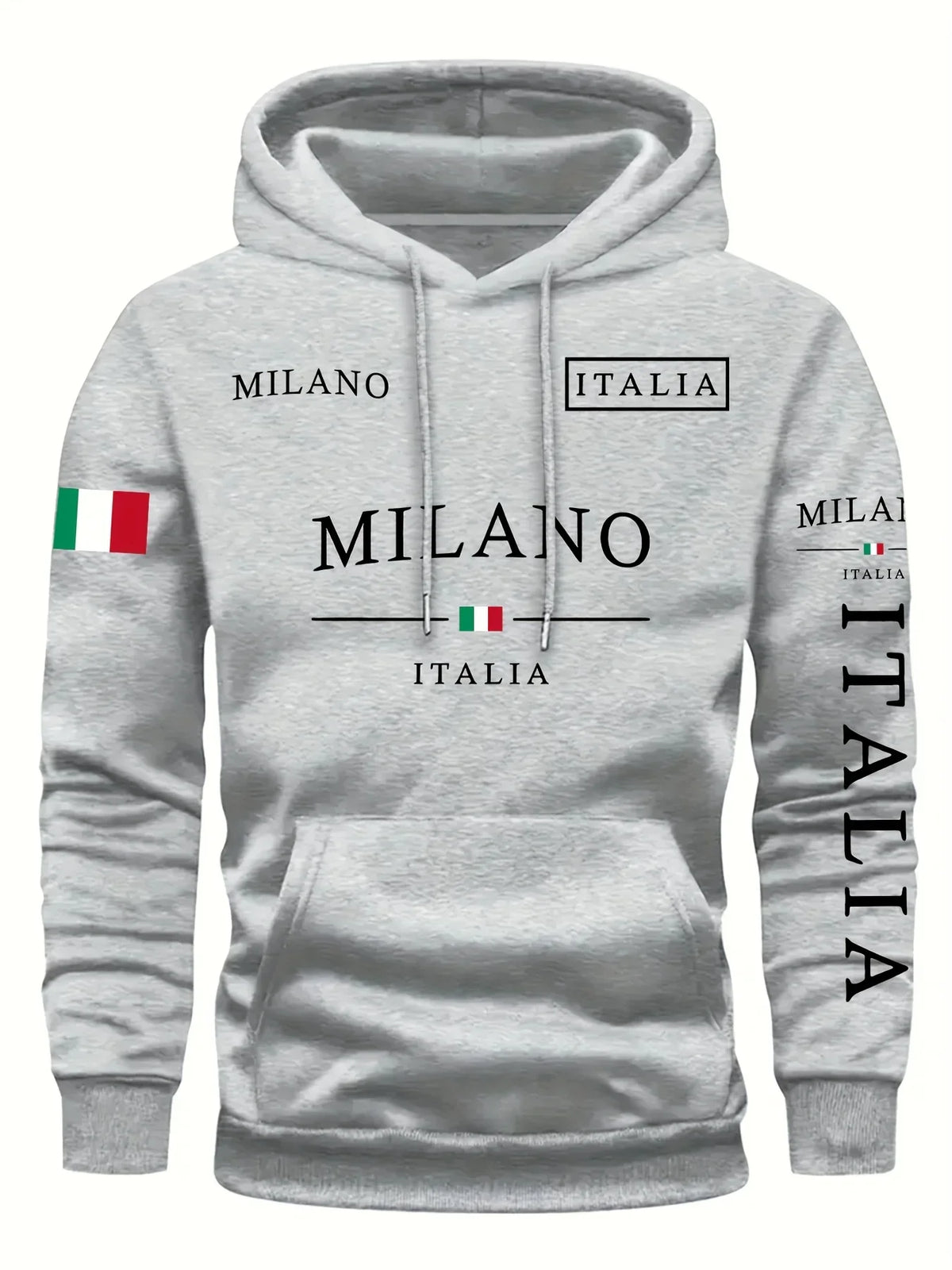 ITALIA MILANO Herren Damen Hoodie Outdoor Street Casual Sport Urlaub Trend Frühling Herbst Winter Paar Sweatshirt Top Kleidung