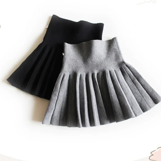 Kids Knit Tutu Pleated Skirt