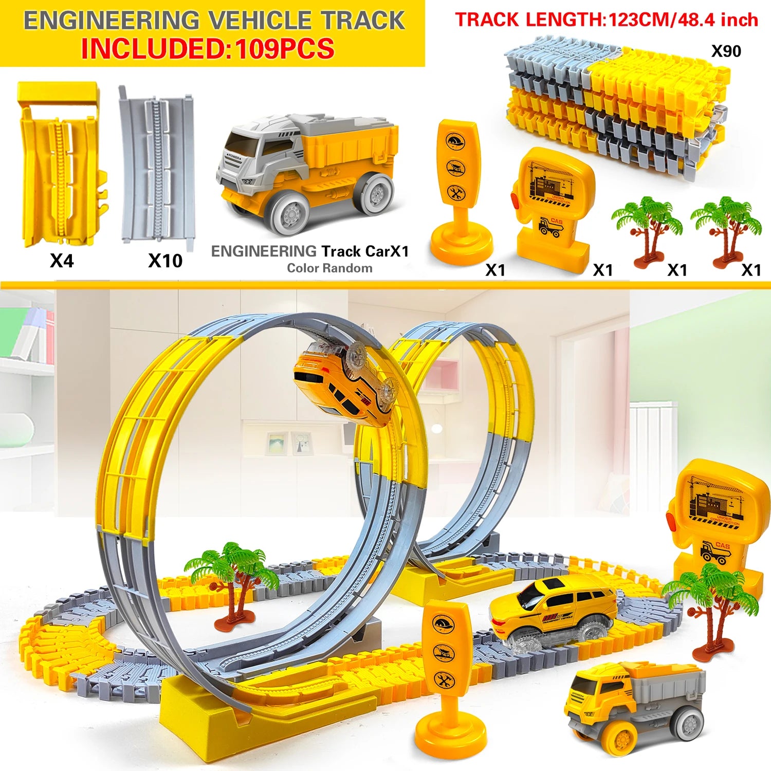 Kinder Elektrische Magische Flexible Track Spielzeug Auto Engineering Auto Kinder Pädagogisches Spielzeug Zug Spielzeug für Kinder Geburtstag Geschenk