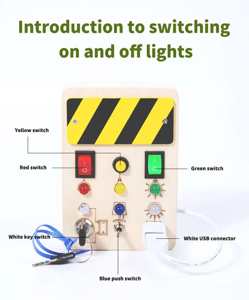Montessori LED Busy Board