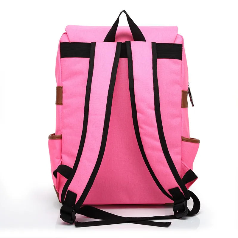 Teens Vintage Canvas Laptop Backpack