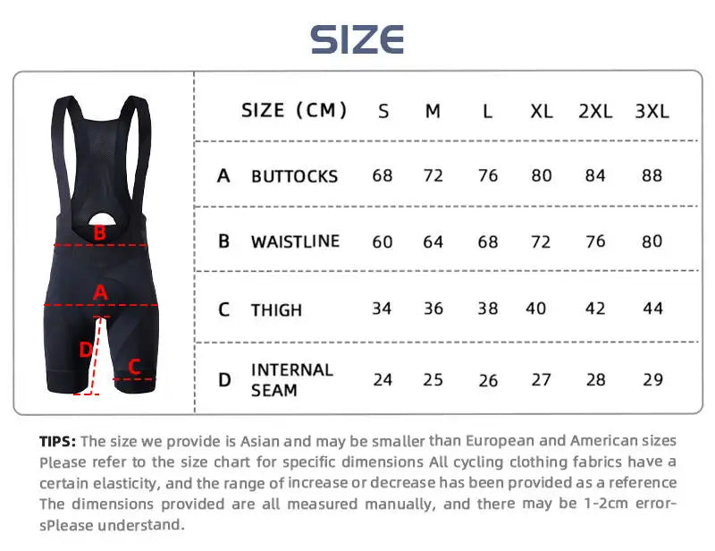 YKYWBIKE Radsport-Trägerhose für Herren Outdoor Rennrad-Sportunterwäsche mit Schwammpolsterung Fahrrad-Trägerhose Herren-Radsportbekleidung MTB-Shorts