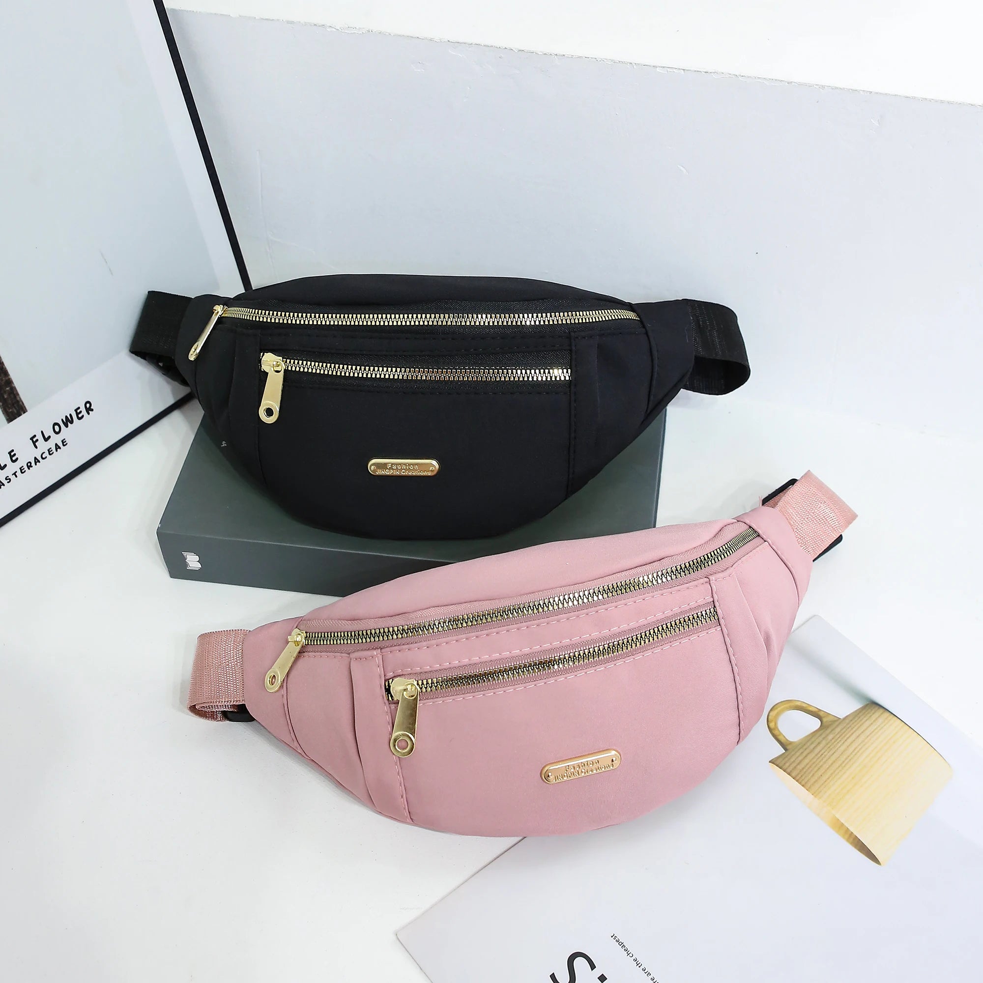 Sport-Hüfttasche für Damen, mehrschichtig, Gürteltasche, Handy-Essentials während Outdoor-Aktivitäten, Umhängetasche, Sport-Brusttasche