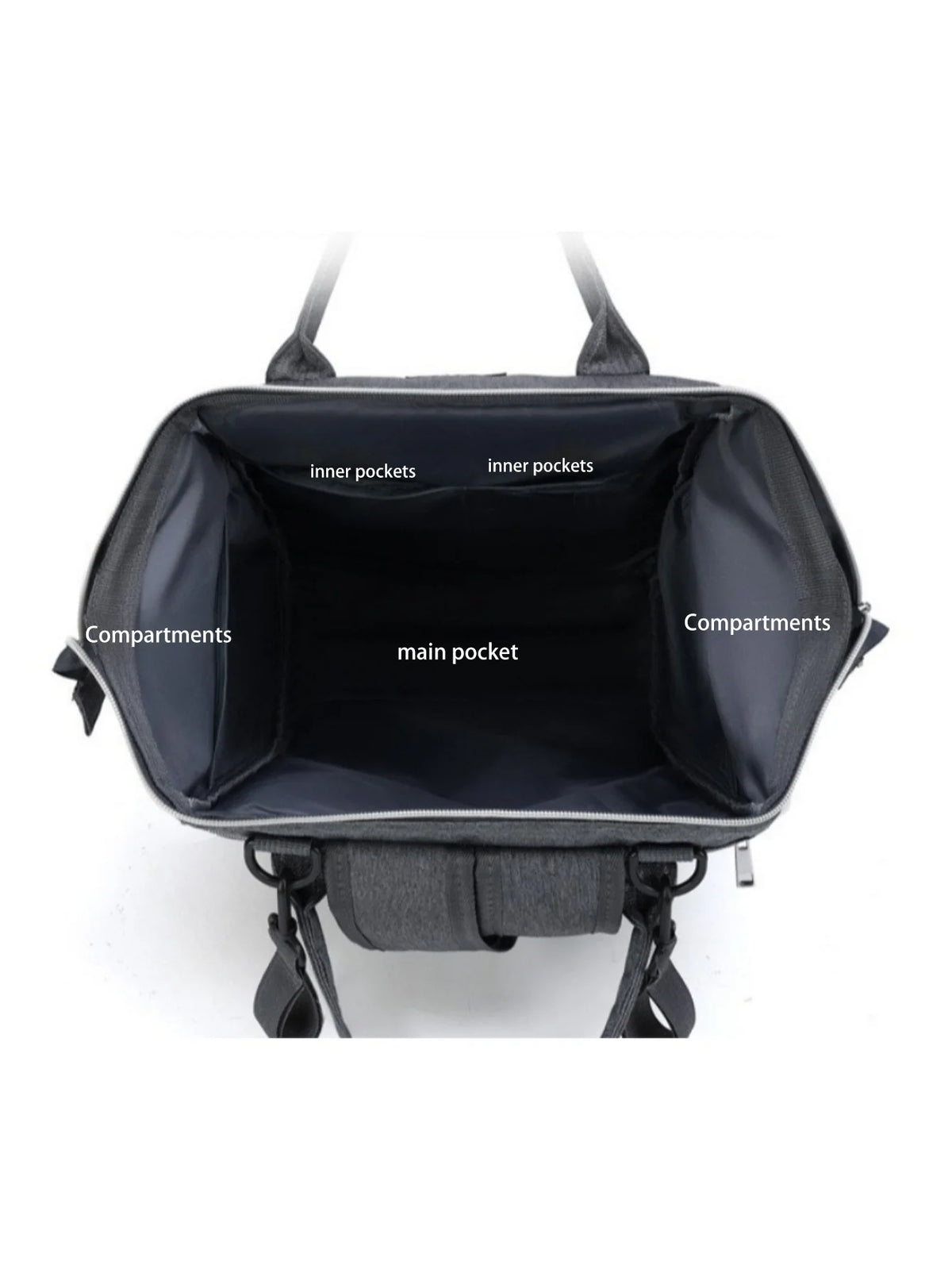 Mama Diaper Bags Baby Stroller Hanging Bag Mother Large Capacity Diaper Backpacks with Changing Mat Practical Baby Nursing Bags