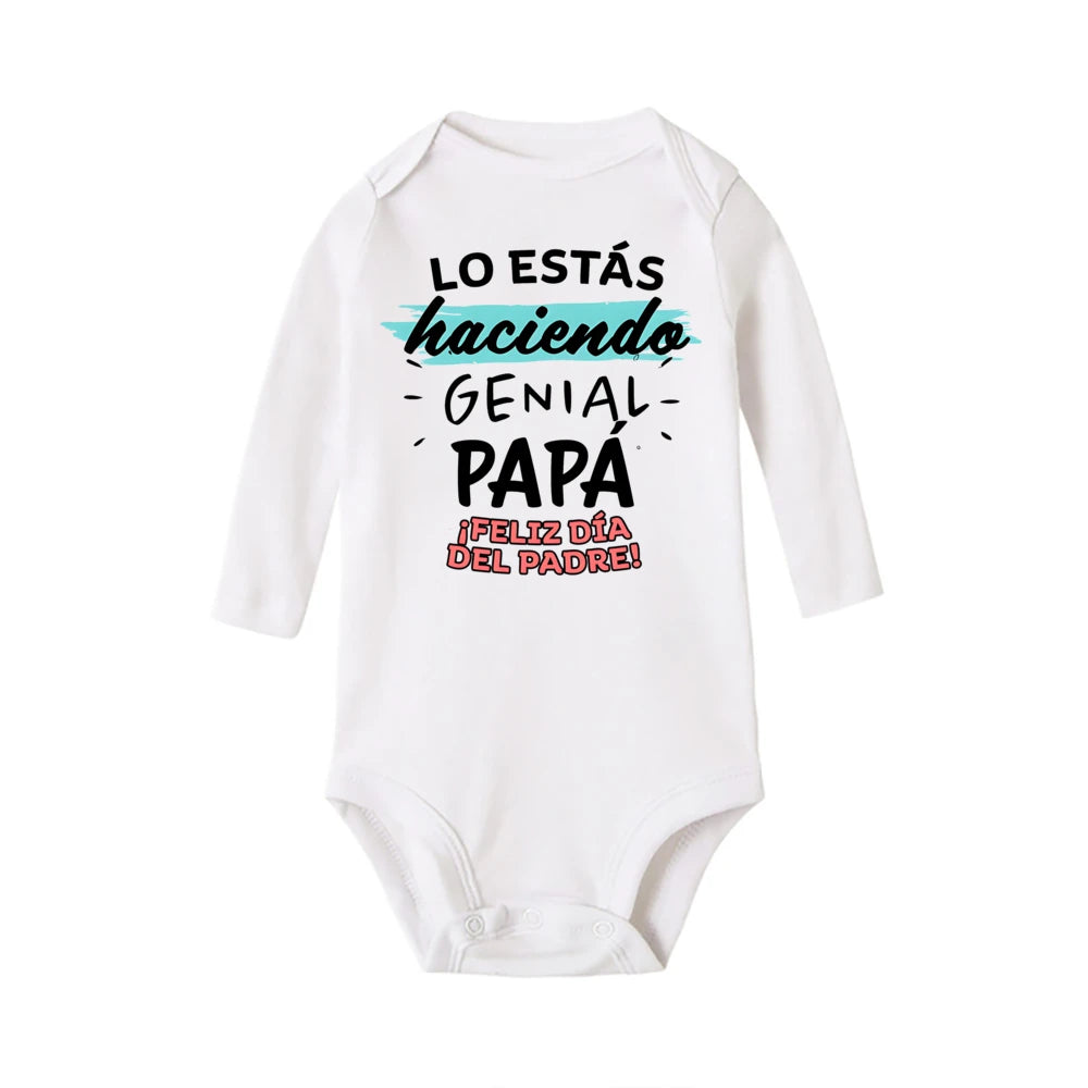 Baby-Strampler mit Aufdruck „You Did A Great Job Dad“, Vatertag, Kleinkind-Bodys, Mädchen-Jungen-Kleidung, Vatertag, Baby-Geschenk-Kleidung