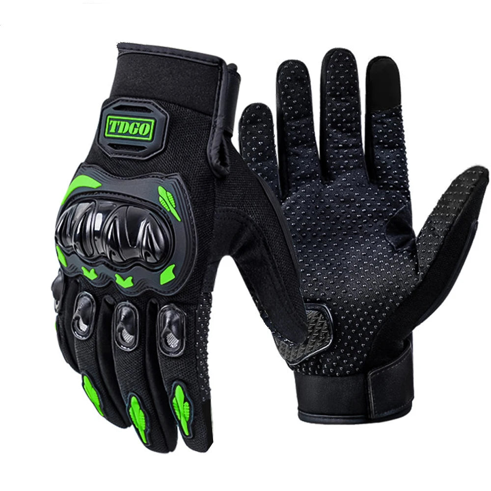 Sommer Motorrad Atmungsaktive Vollfinger Handschuhe Leder Schutzausrüstung Dirt Bike Sport Racing Reithandschuhe