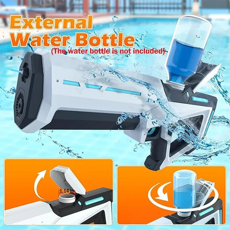 43cm elektrische Wasser pistolen für Erwachsene leistungs starke Spritzen automatische Wassers auger Wassers trahler Sommer Outdoor Strand Spielzeug für Kinder Geschenk