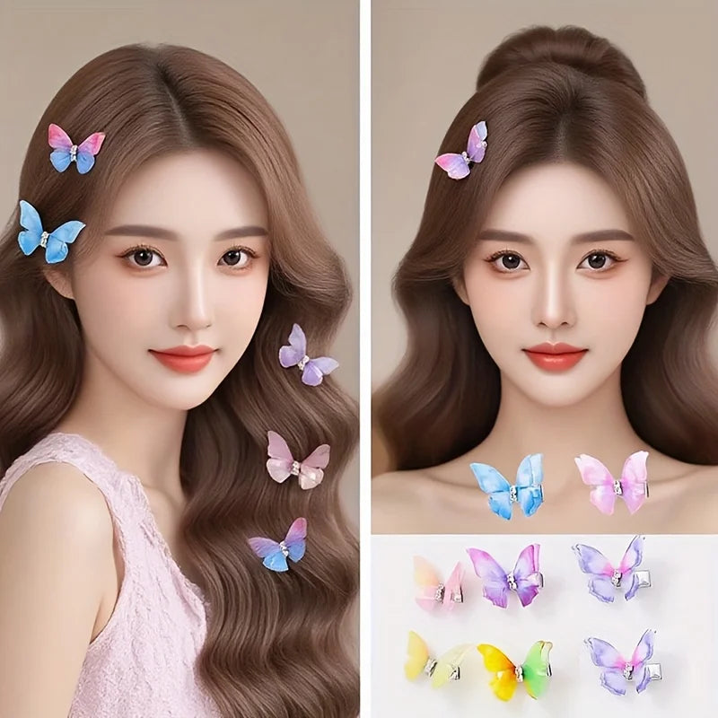 Butterfly Hair Clip Set