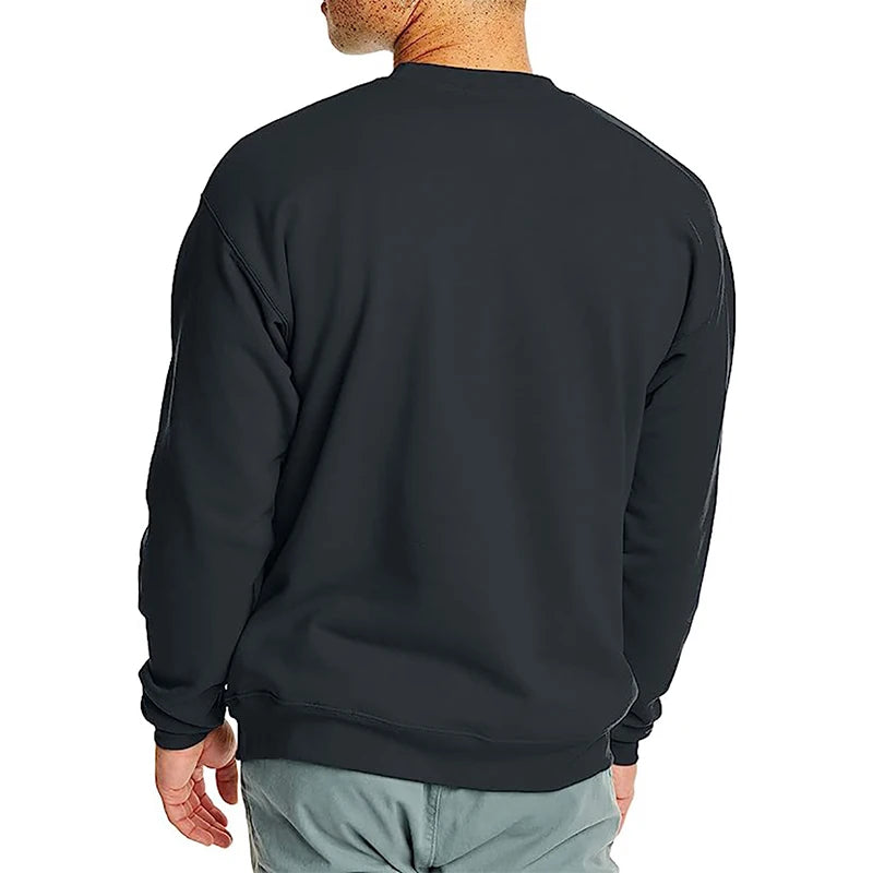Männer Casual Hoodie Einfarbig Sweatshirt Mode Winter Herbst Casual Sweatshirts Pullover Fleece Streetwear