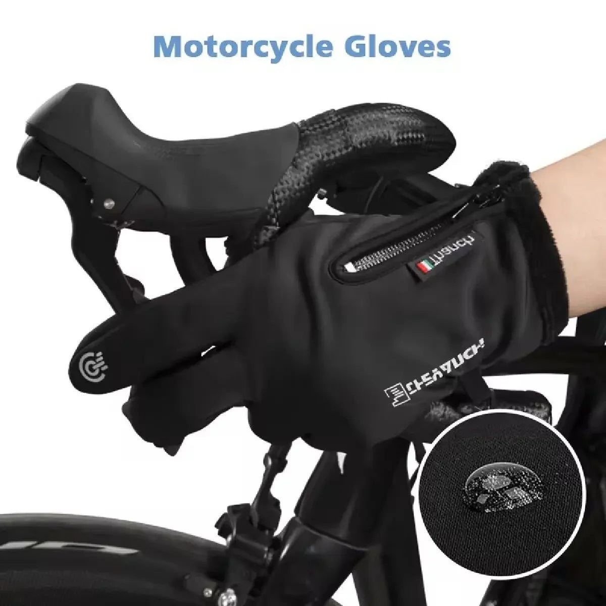 Winterhandschuhe -40 ℃   Wasserdichte Thermo-Touchscreen-Thermo-Winddichte warme Handschuhe für kaltes Laufen, Reiten, Sport, Wandern, Skifahren