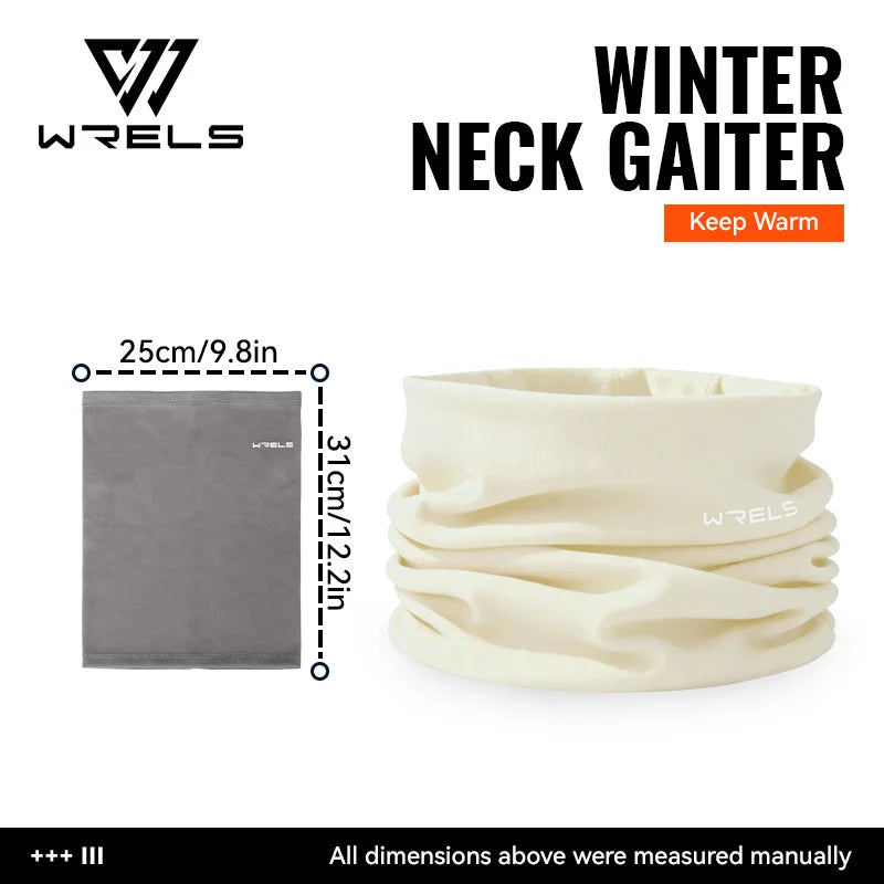 WRELS Winter-Halsmanschette, Halswärmer-Abdeckung, Ski-Gamaschen für Männer und Frauen, Fleece, dick, winddicht, Skimaske, Schal, atmungsaktive Gesichtsmaske
