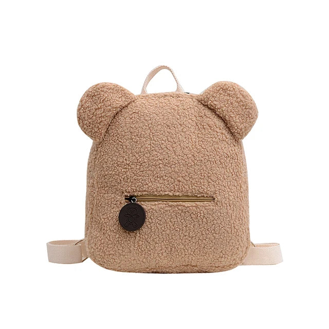 Kids Cute Bear Plush Backpack