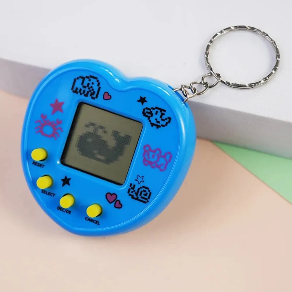 Elektronisches Tamagotchi-Spielzeug als Schlüsselanhänger in Russisch, Original, Deutsch, Spanisch, Polnisch – Elektronische Tiere für Kinder, Spielzeug für Jungen, Pixel-Anhänger