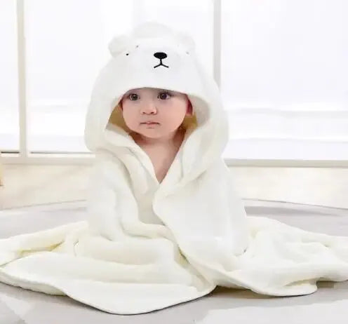 Kleinkind Bademantel Säuglings Bad Handtuch Junge Mädchen Decken Swaddle Mit Kapuze Cartoon Korallen Fleece Handtuch Decke Neugeborenen Kinder Bettwäsche
