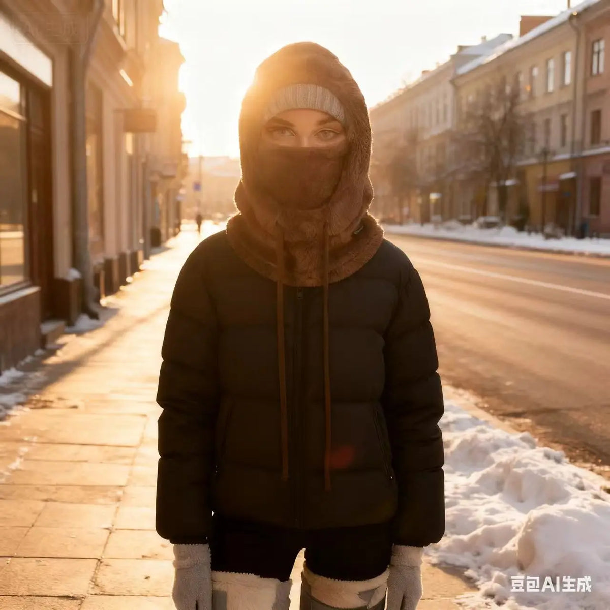 Winter warme thermische winddichte Sturmhaube Ski Kapuze Motorrad Gesichtsbedeckung Polar Fleece verstellbare Radfahren Halsbedeckung Vollgesichtsmaske