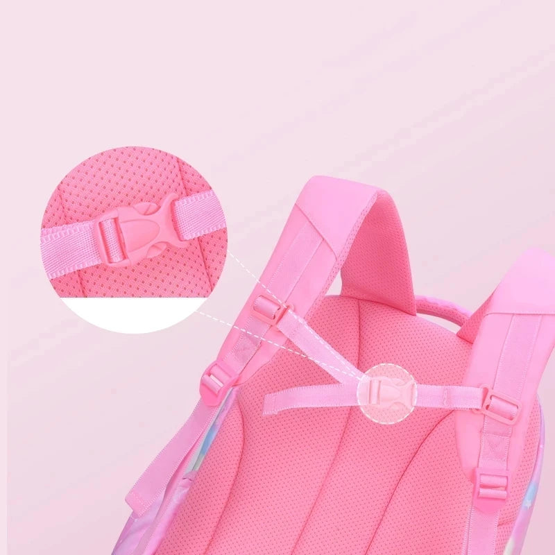 Girls Waterproof School Backpack