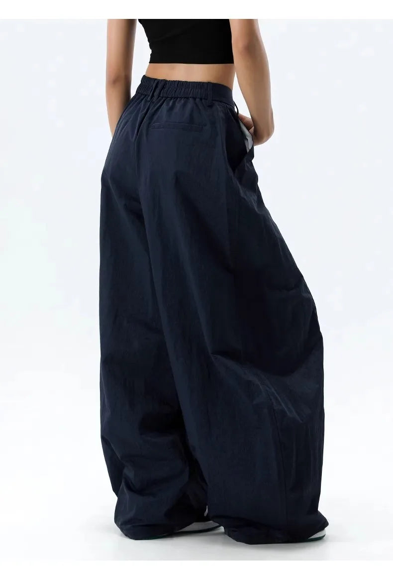 Hohe Taille Frauen Casual Hosen Gerade Büro Damen Koreanische Mode Hosen Lose Weibliche Hosen Neue 2025