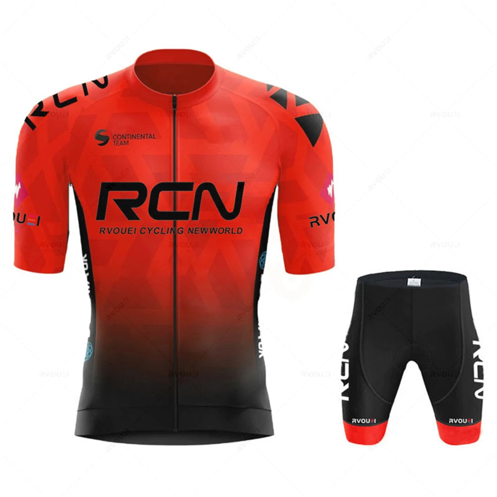 2026 Rvouei Team Radtrikot-Set Sommer Atmungsaktiver Rennrad-Anzug Fahrrad-Uniform Bike MTB Kleidung Neue Sport-Radsport-Kits