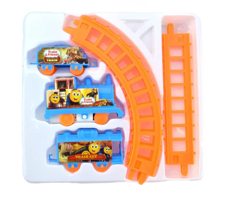 Neues Elektrisches Spielzeugeisenbahn-Set für Kinder mit Lernfunktion und Montagebahn