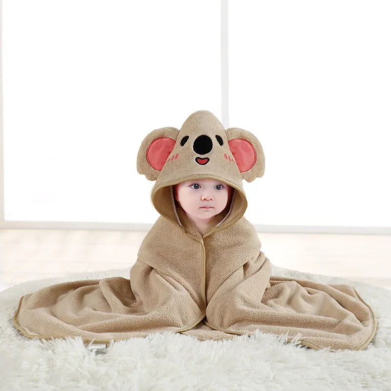 Kleinkind Bademantel Säuglings Bad Handtuch Junge Mädchen Decken Swaddle Mit Kapuze Cartoon Korallen Fleece Handtuch Decke Neugeborenen Kinder Bettwäsche