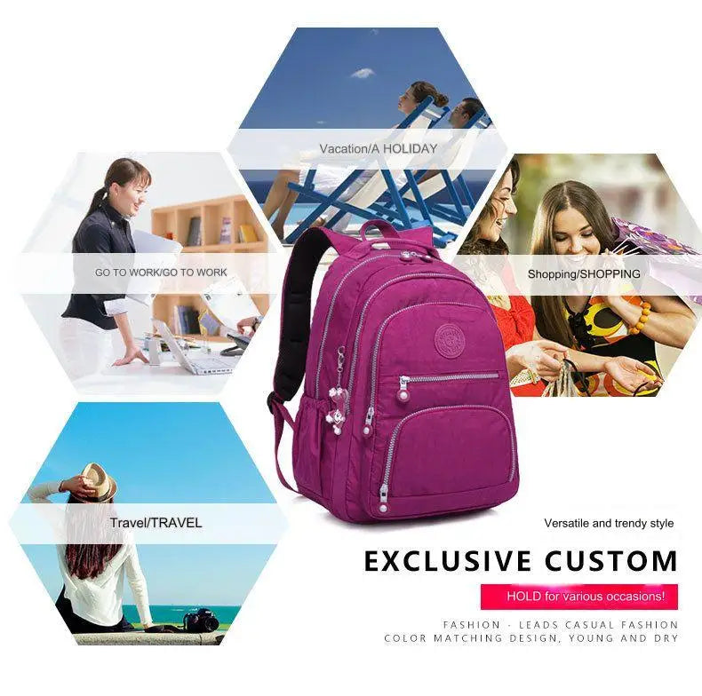 Teens Waterproof School Backpack