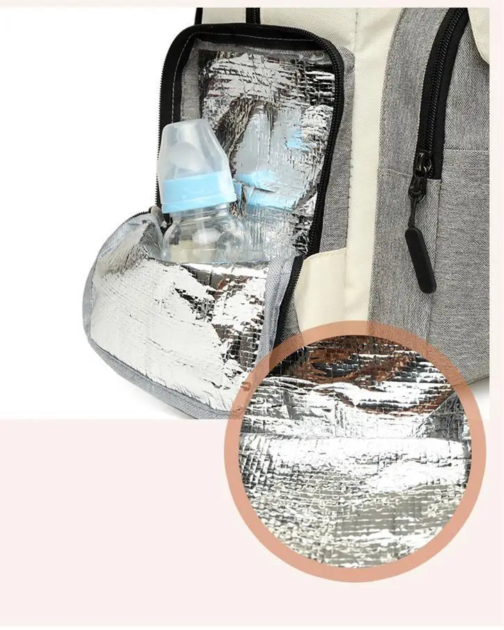 Multifunktionale Mumientasche, große Kapazität, neue Mutter- und Babytasche, tragbarer Anhänger-Rucksack für Mutter zum Ausgehen für Frauen