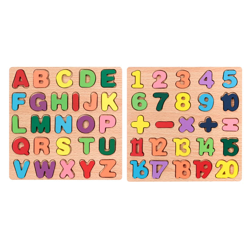 Wooden Alphabet Puzzle Toy