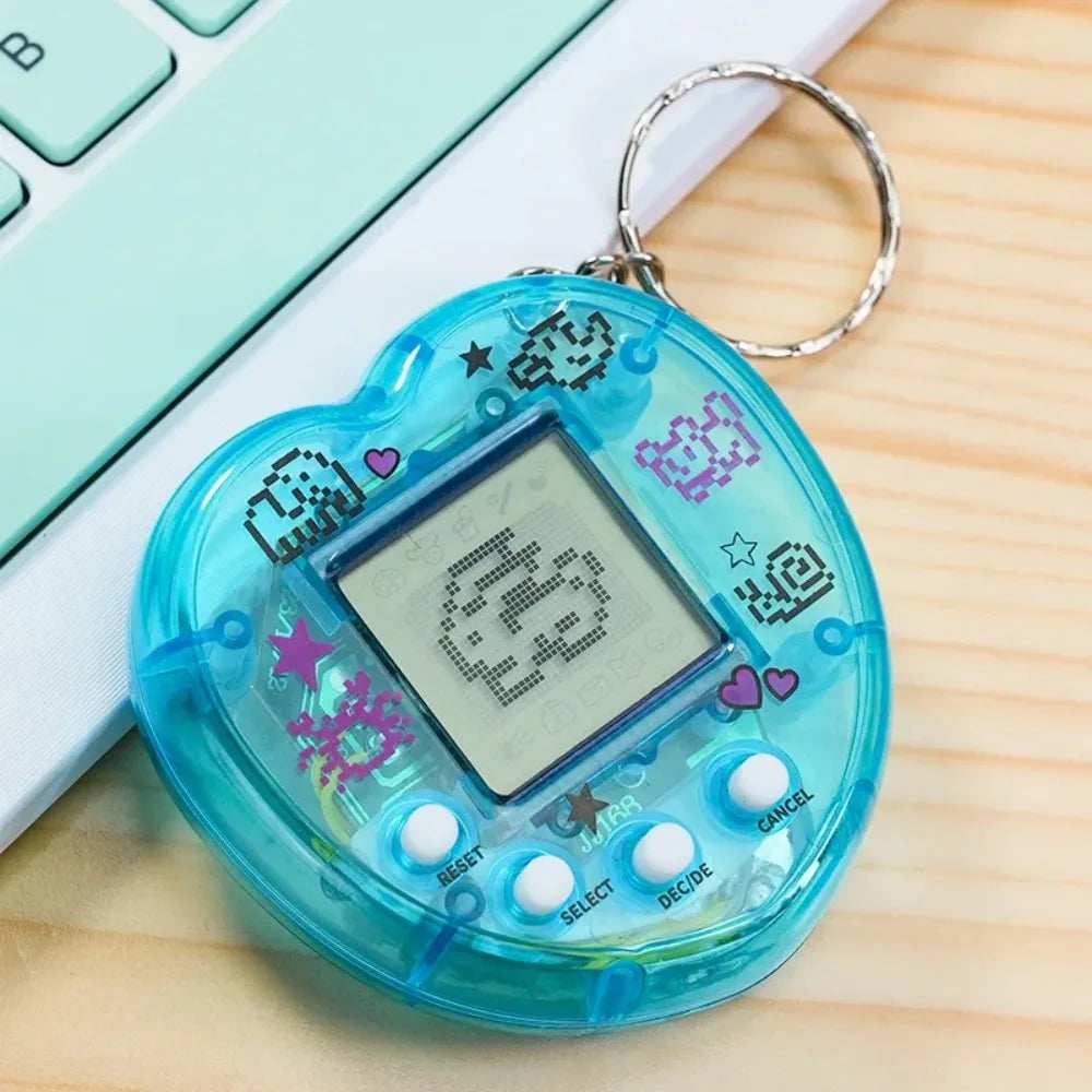 Elektronisches Tamagotchi-Spielzeug als Schlüsselanhänger in Russisch, Original, Deutsch, Spanisch, Polnisch – Elektronische Tiere für Kinder, Spielzeug für Jungen, Pixel-Anhänger