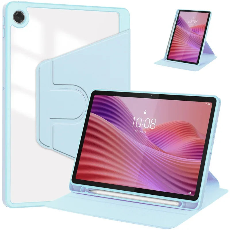Für Lenovo Tab 10,1 2025 Fall TB311FU Acryl 360 Rotierenden Ständer Tablet Funda Lenovo Tab K10 2nd Gen TB311XU 10,1 zoll shell Kinder