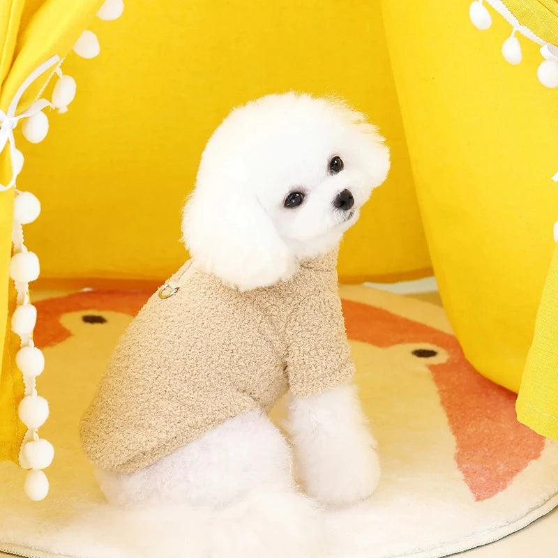 Winter Warmer Hundepullover für kleine Hunde Plüsch Hundekleidung Weicher Welpenmantel Jacke Chihuahua Teddy Welpenkleidung Hundebedarf