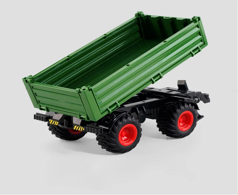1/24 2,4G RC Bauer Auto Spielzeug Set für Kinder Fernbedienung Traktor Anhänger mit Lichtern Elektrische Bauernhof Fahrzeug Lkw kinder Geschenke