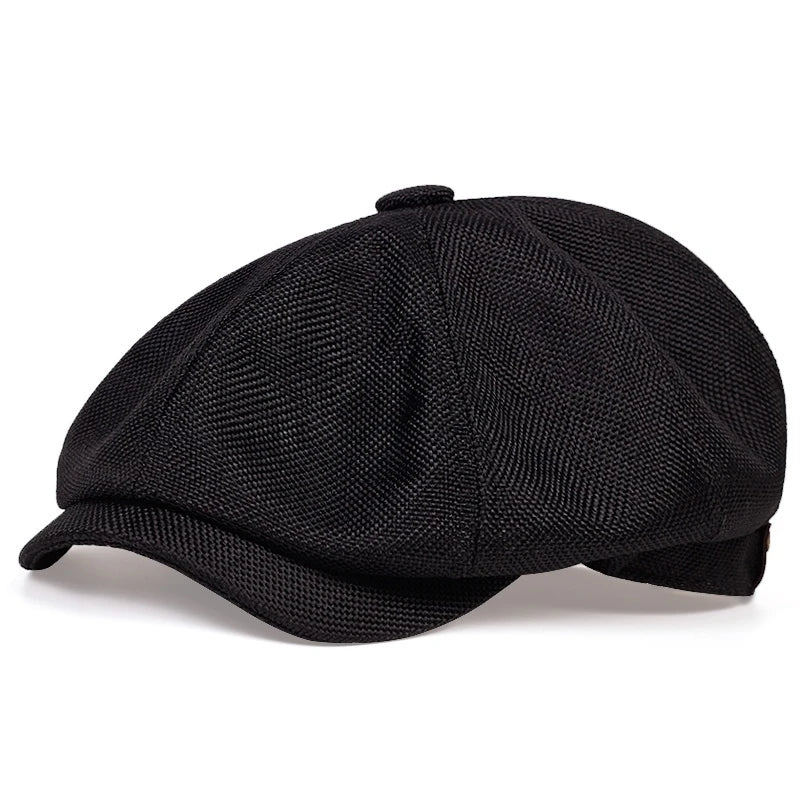 Retro Newsboy Caps für Herren, achteckige Hüte, britische Malerhüte, Herbst-Winter-Baskenmützen, Fischgrätmuster-Flatcaps, Hip-Hop-Baskenmützen, Gorras