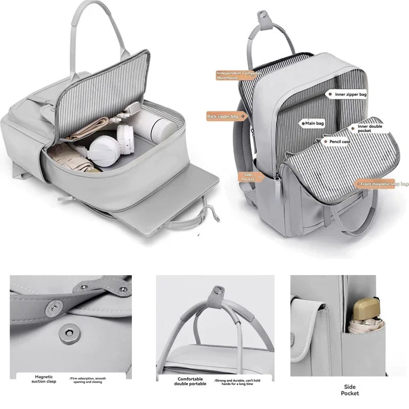 Mama-Tasche in tragbaren High-End-Mutter- und Babytasche, Mama-Tasche, Damen-Rucksack, leichter Reiserucksack
