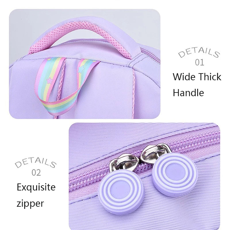 Girls Macaron School Backpack