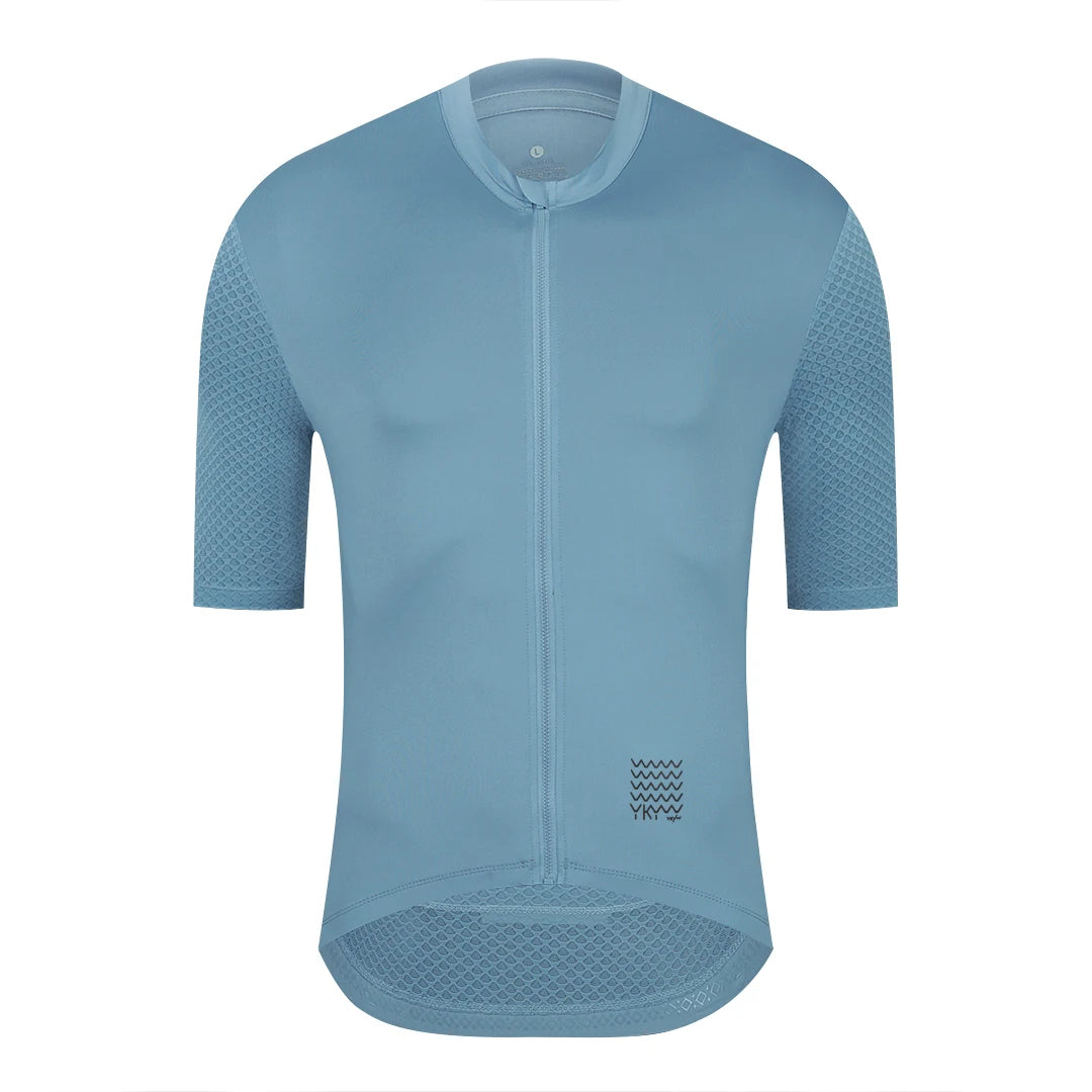 YKYWBIKE Men's Classic Cycling Jersey Summer Bicycle Pro Team Short Sleeve Shirt Cycling Maillot Road Bike Breathable Clothing