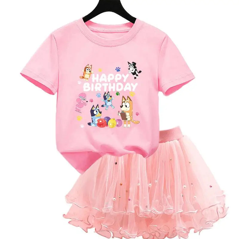 Bluey & Bingo Girls Dress Set