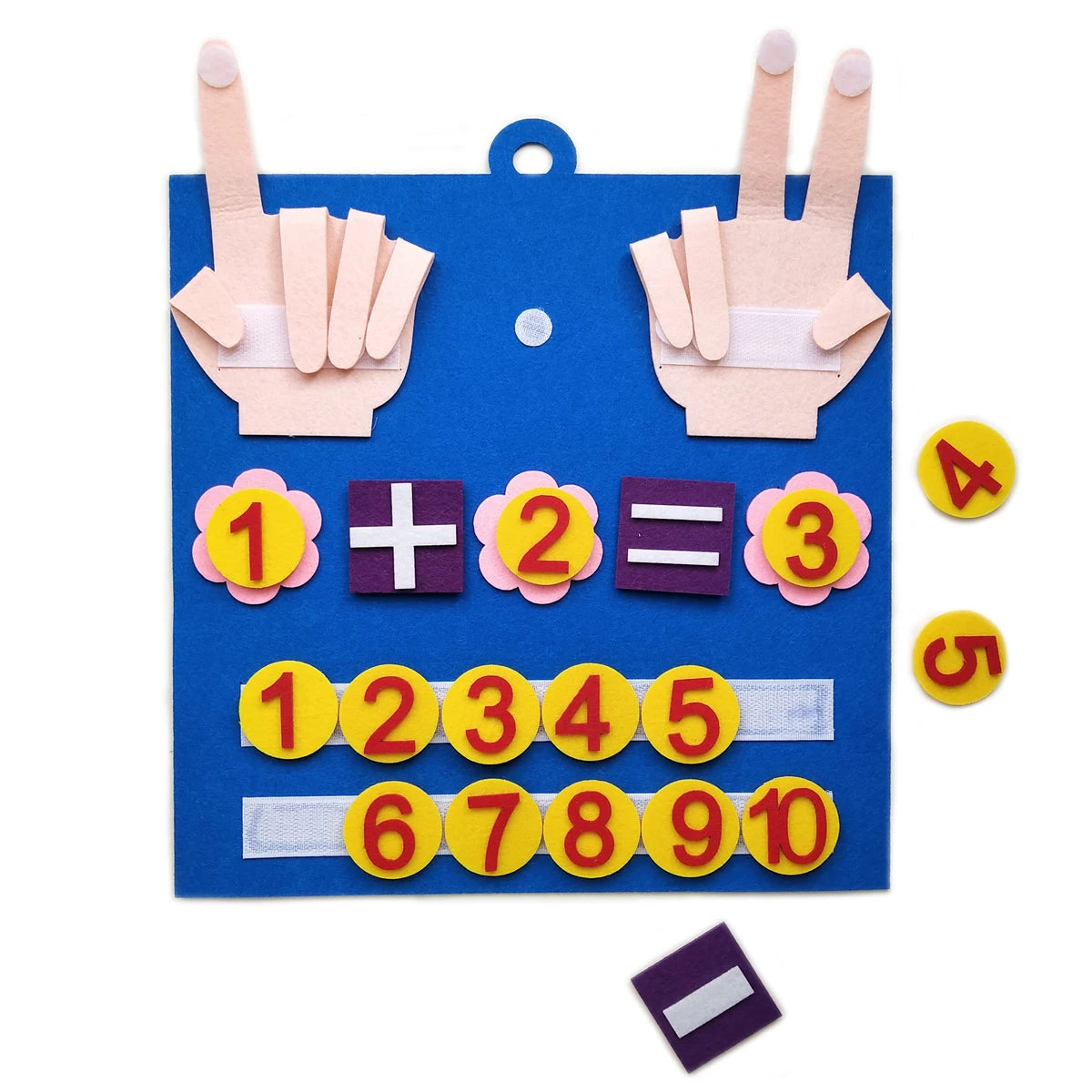 Kleinkind Montessori Spielzeug Filz Finger Zahlen Mathematik Spielzeug Kinder Zählen Frühe Bildung Lernen Spiel Für Kinder Intelligenz