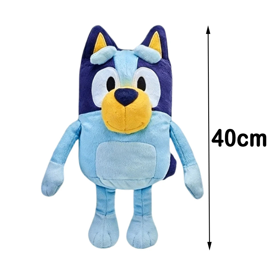 Atmende Bluey Plüschpuppe Kawaii 30cm Spielzeug Bluey Musikpuppe Geschenkpuppe mit Musiksound Modell Mädchen Geburtstagsgeschenk Weihnachtsgeschenk
